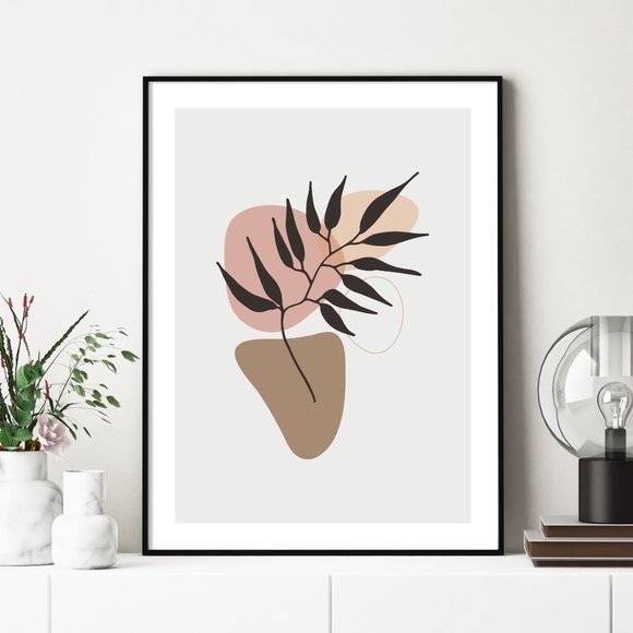 Modern Minimalist Abstract Nature Boho Wall Art Print Home Decor [No Frame] - Picture 2 of 6